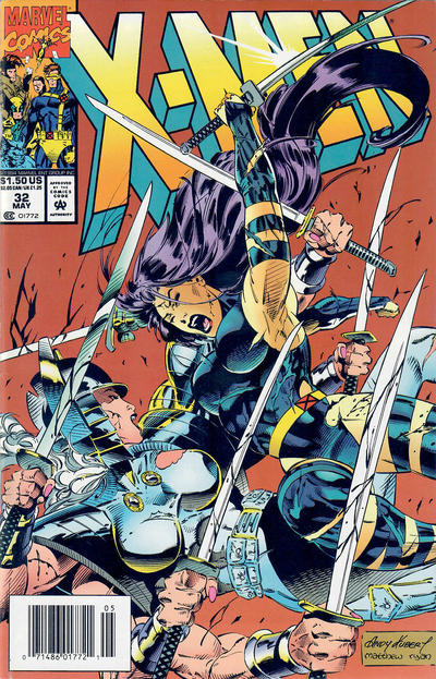 X-Men #32 [Newsstand]-Fine