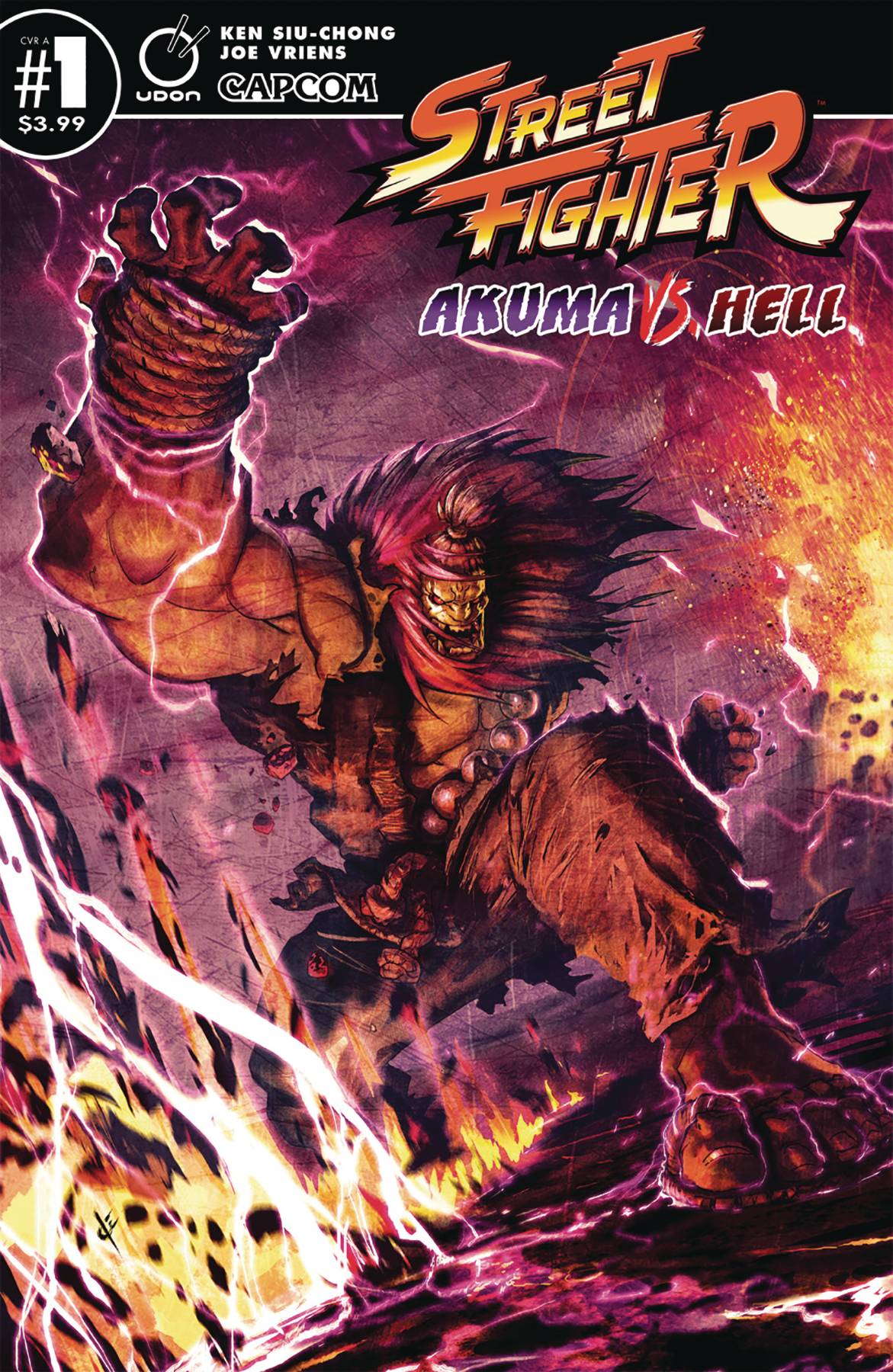 Street Fighter Akuma Vs Hell #1 Cover A Vriens
