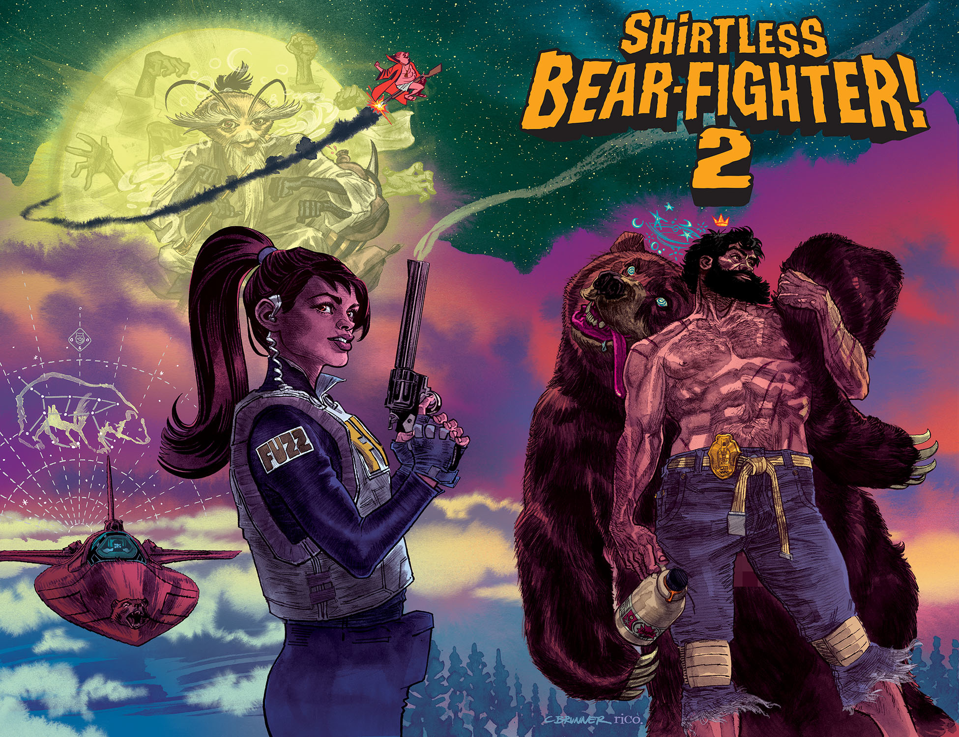 Shirtless Bear-Fighter 2 #1 Cover B Brunner (Of 7)