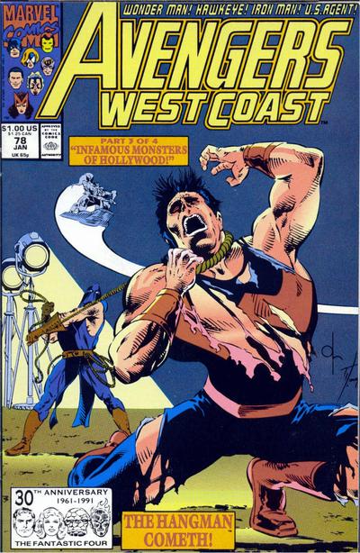 Avengers West Coast #78 [Direct]-Fine (5.5 – 7)