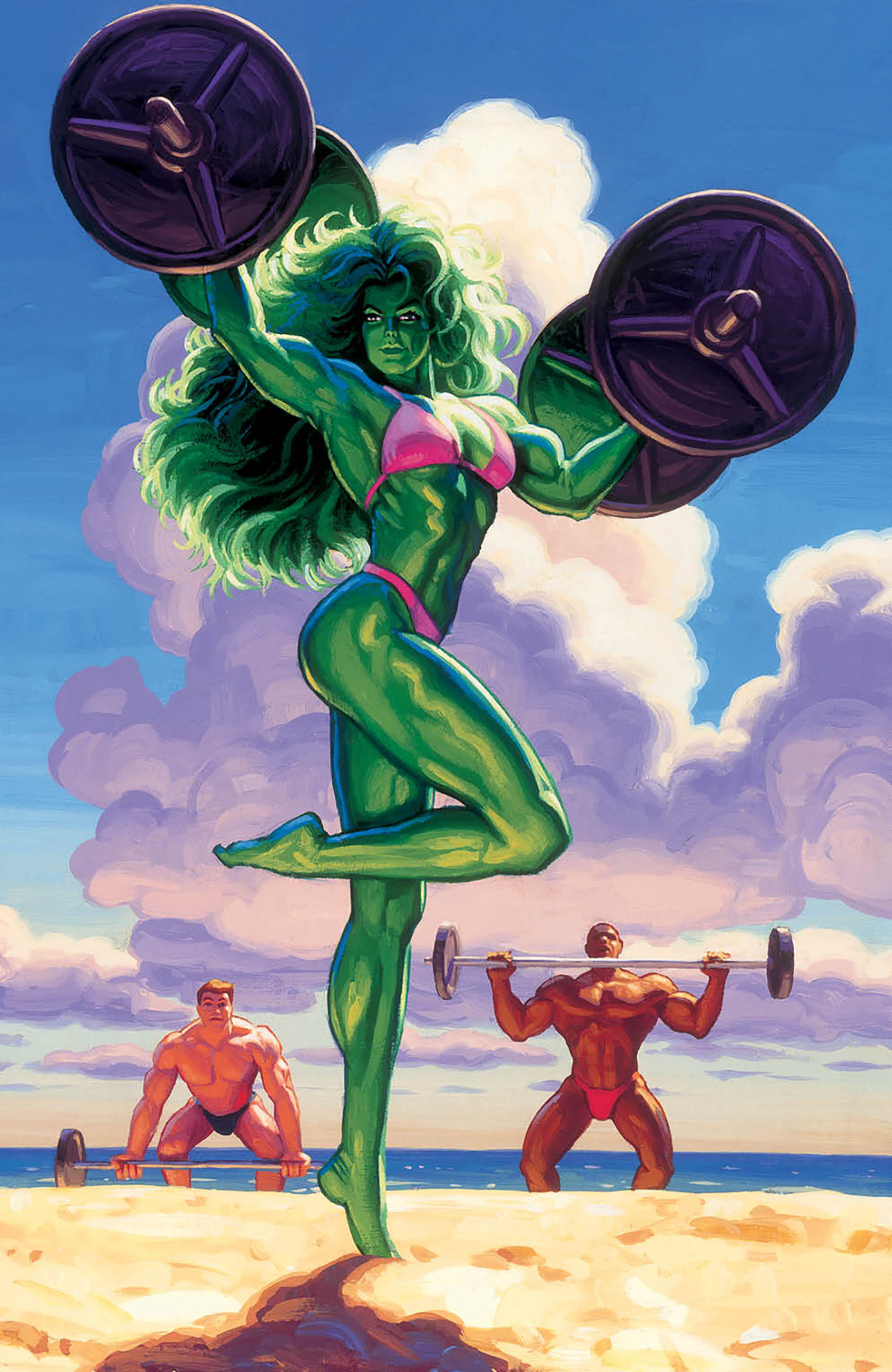 Sensational She-Hulk #5 Greg and Tim Hildebrandt She-Hulk Marvel Masterpieces III Virgin Variant1 for 50 Incentive
