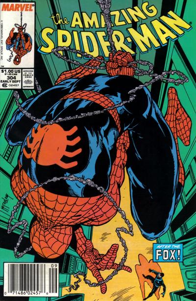 The Amazing Spider-Man #304 [Newsstand]-Very Fine