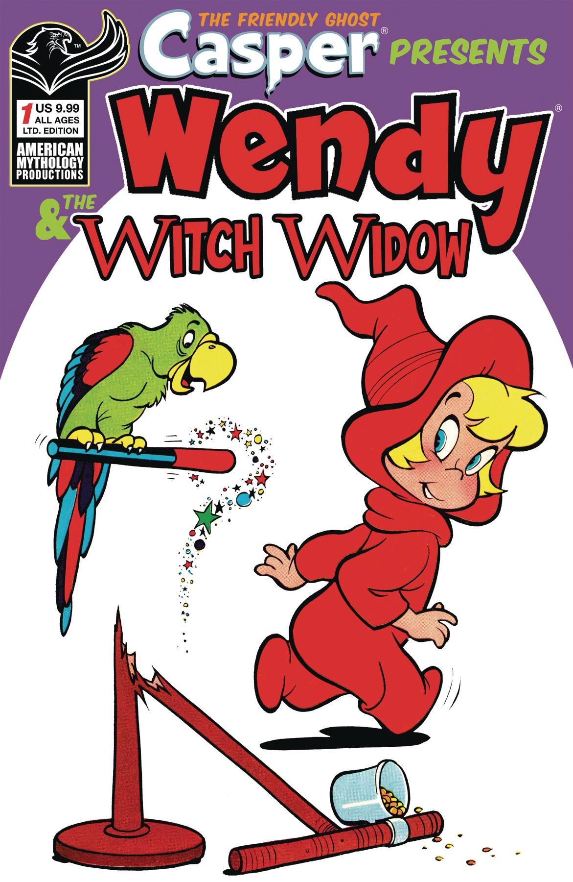 Casper Spotlight Wendy & Witch Widow Limited Edition Retro Cover