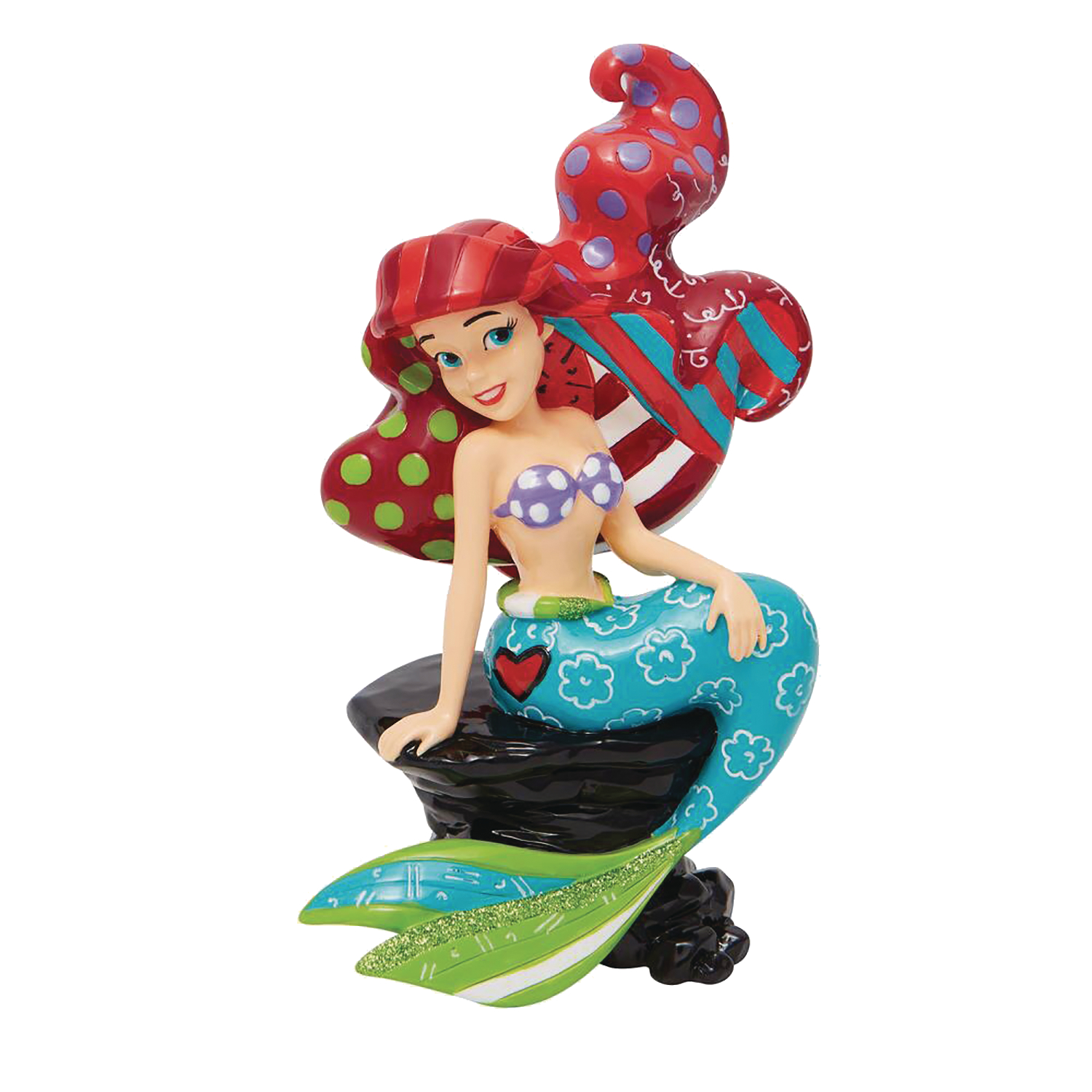 Disney Britto Ariel On Rock 6.75 Inch Figure