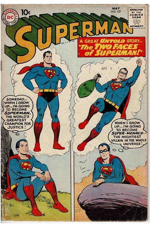 Superman #137 - G-, Three Extra Staples