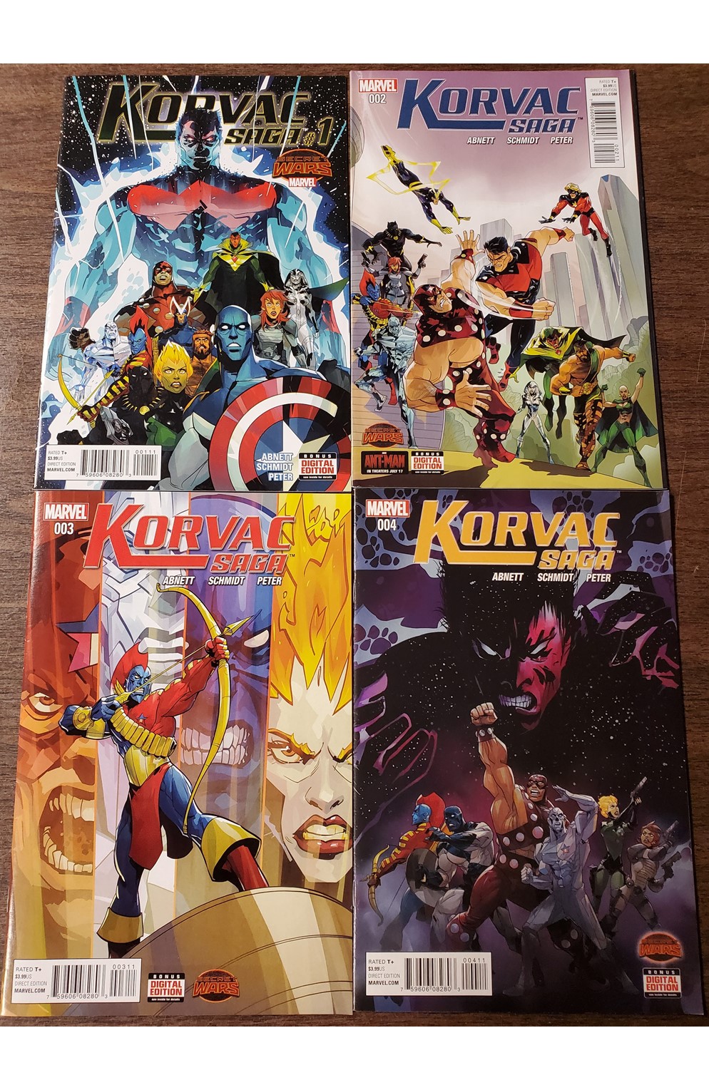 Korvac Saga #1-4 (Marvel 2015) Set 