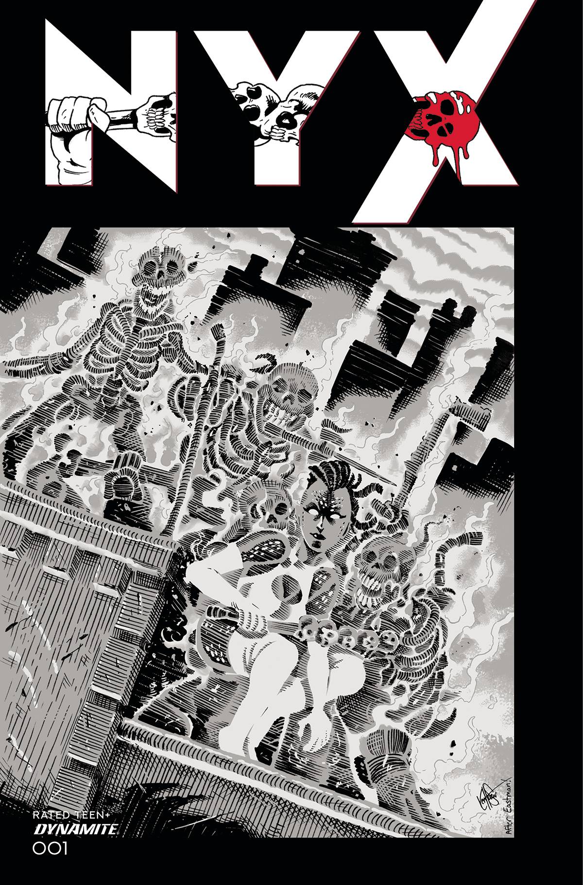 NYX #1 Cover S 11 Copy Last Call Incentive Teenage Mutant Ninja Turtles Homage Haeser Gs