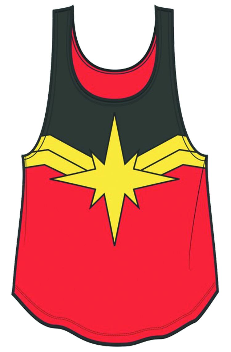 Marvel Ms Marvel Star Jrs Tank T-Shirt Small