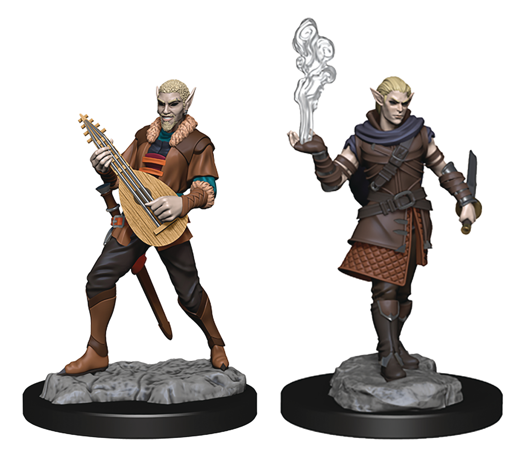 Critical Role Unpainted Miniatures: Wave 1 Pallid Elf Rogue and Bard Male