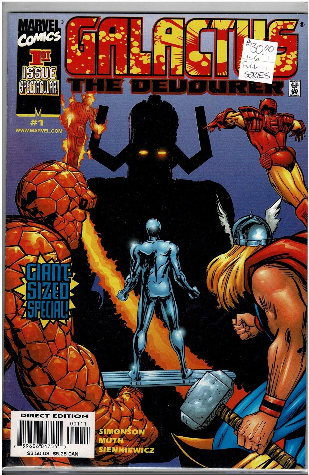 Galactus : The Devourer #1-6  Comic Pack