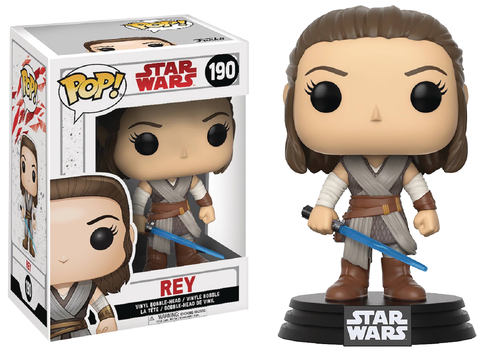 Pop Star Wars E8 Rey Vinyl Figure