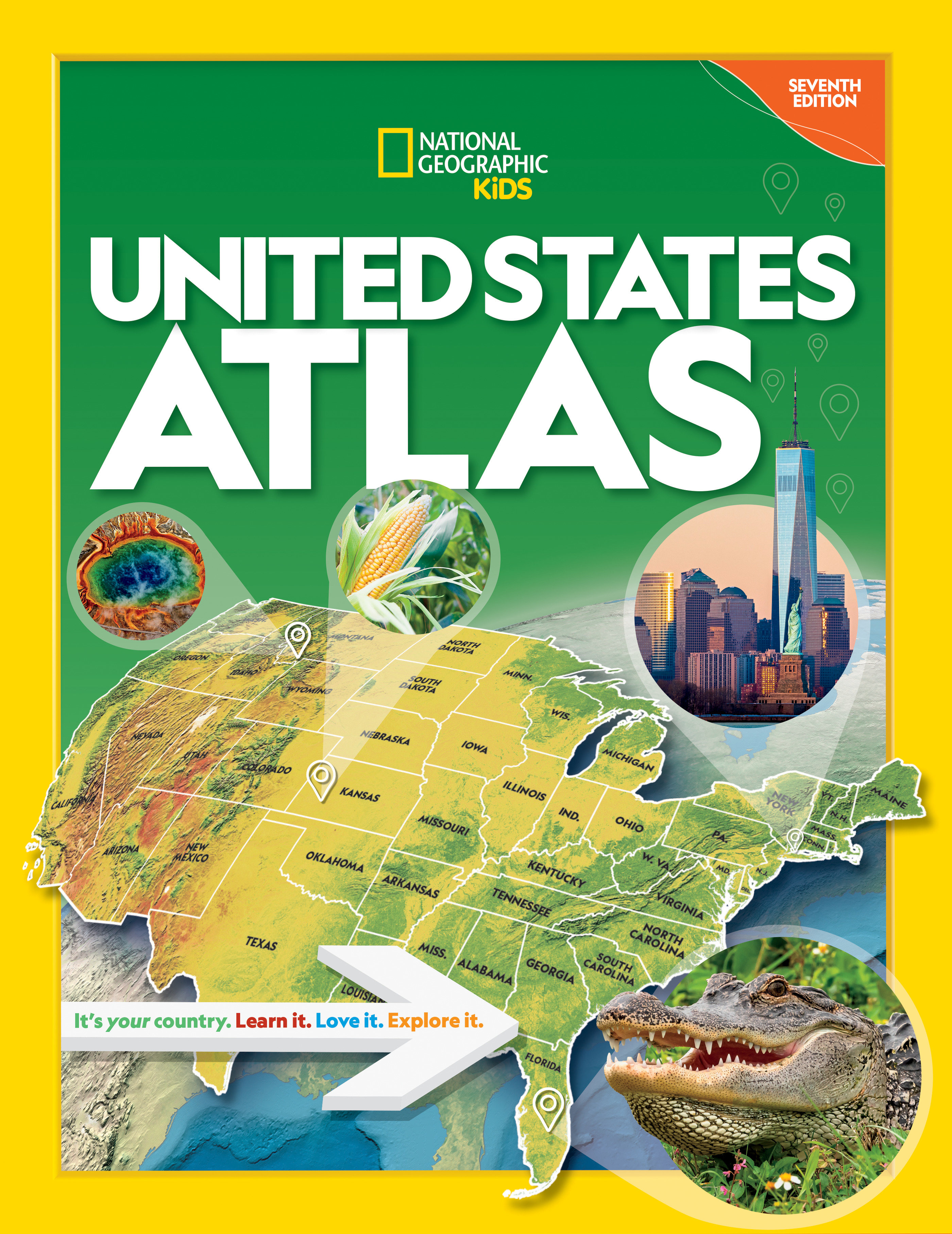 National Geographic Kids United States Atlas 7Th Edition (Hardcover Book)