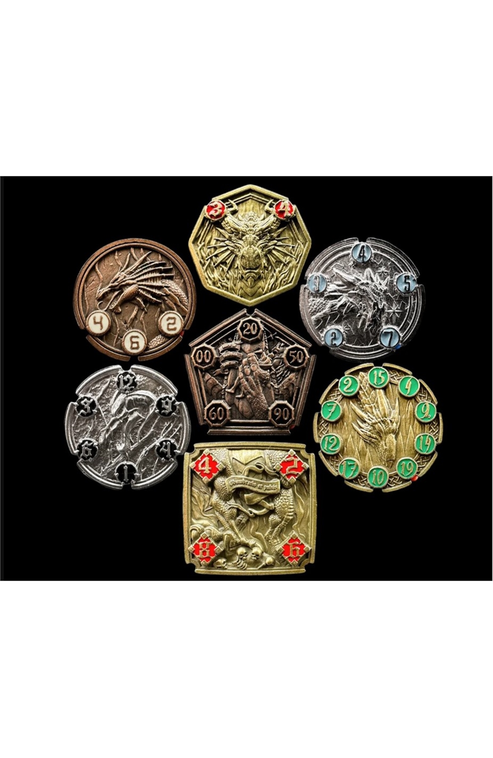 Flipdie: Dragon Dice 7 Coin Set
