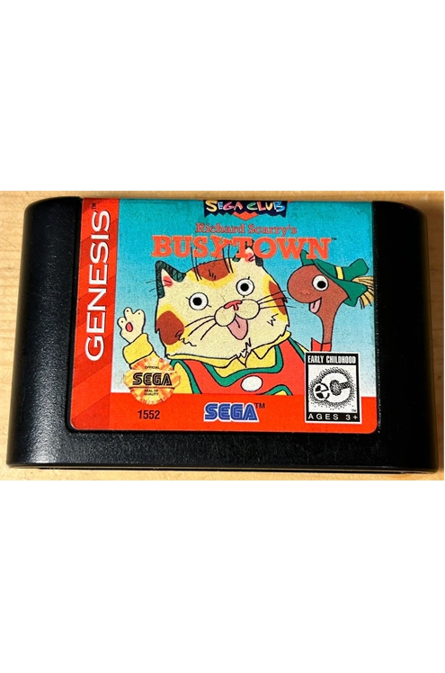 Sega Genesis Richard Scarry's Busy Town - Cartridge Only - Pre-Owned