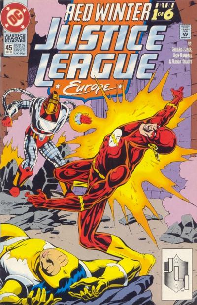 Justice League Europe #45 [Direct]-Fine (5.5 – 7)