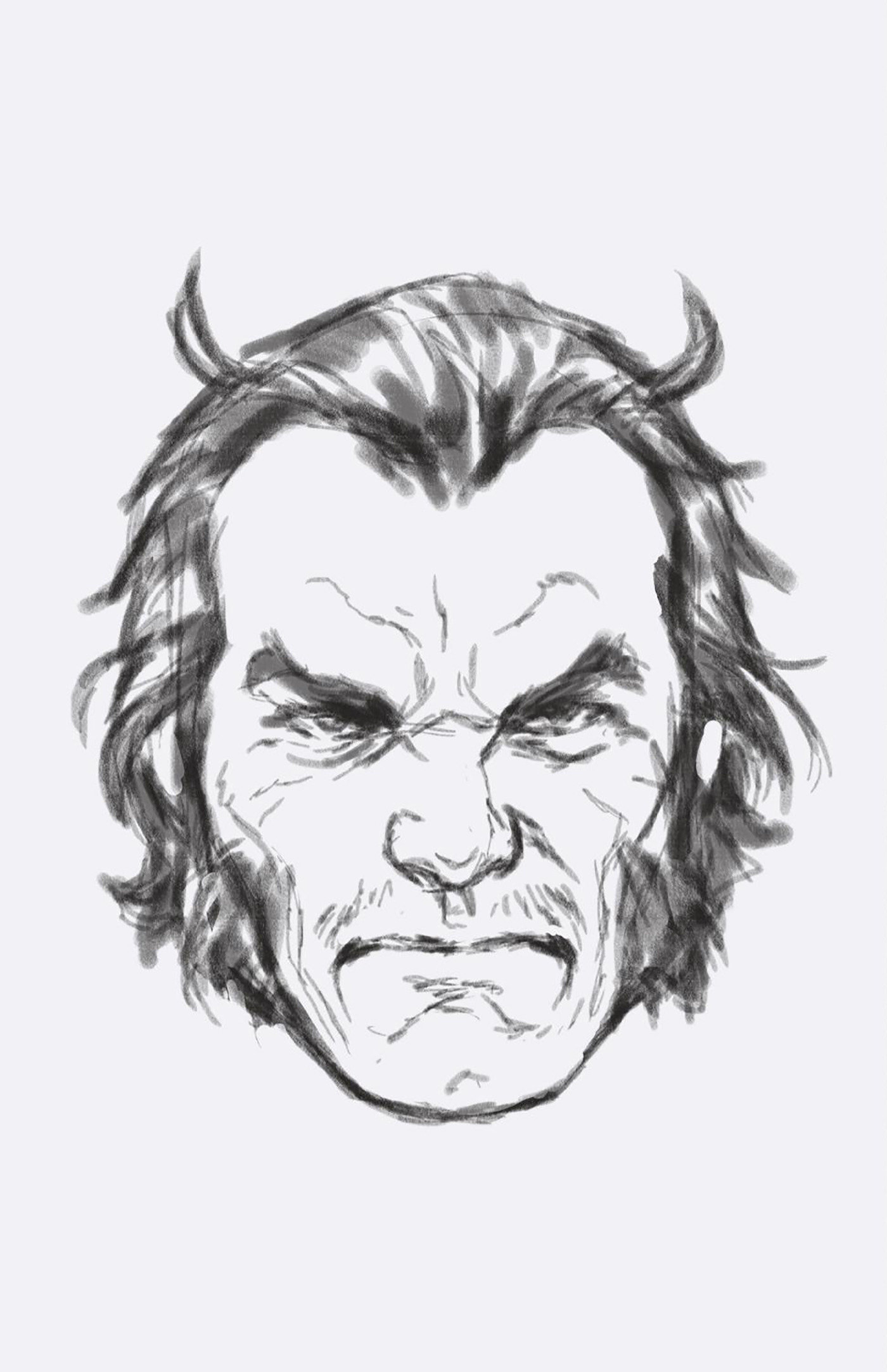 Wolverine #46 Mark Brooks Headshot Virgin Sketch Variant 1 for 50 Incentive