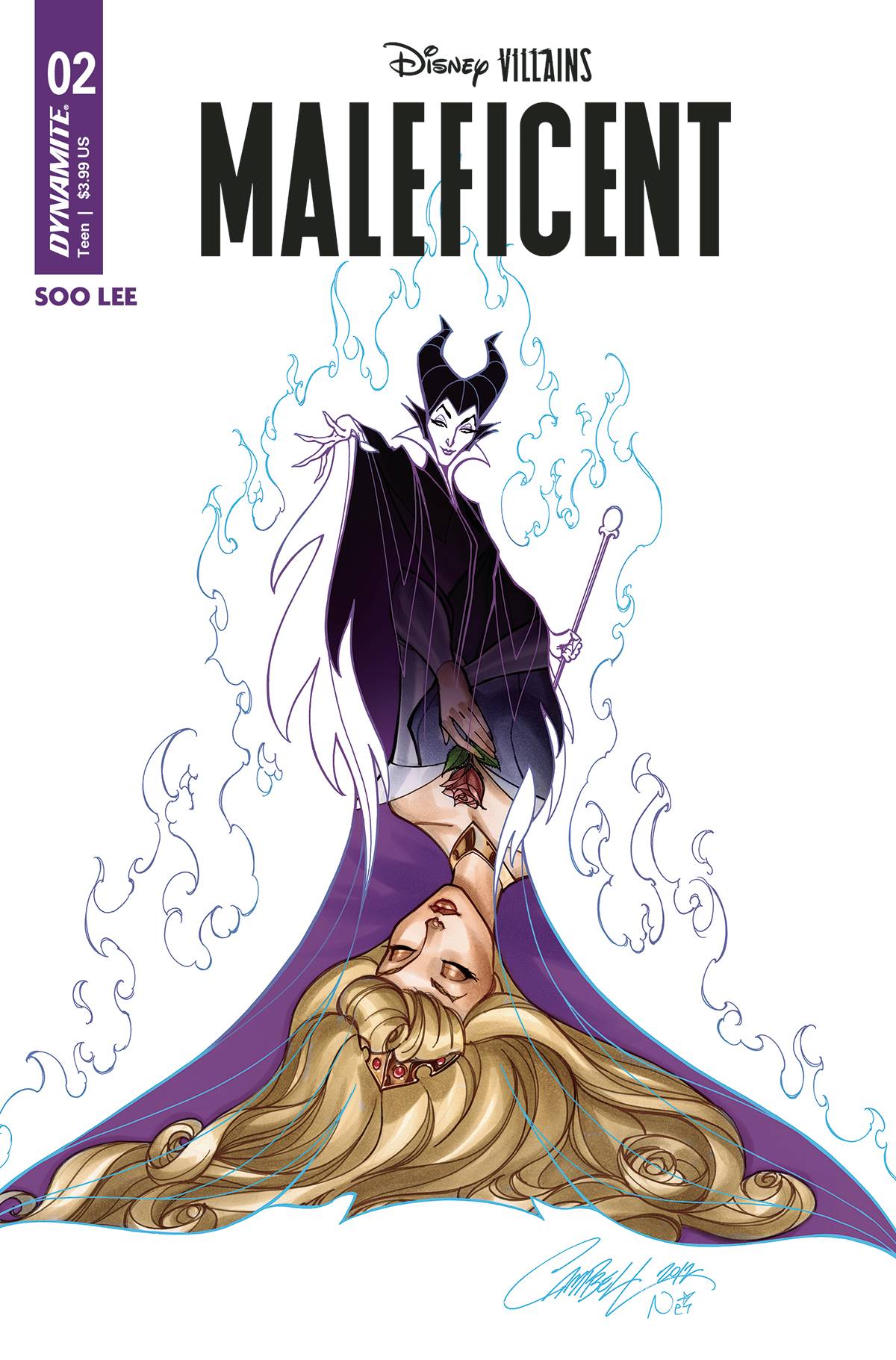 Disney Villains Maleficent #2 Cover O Last Call Campbell Original