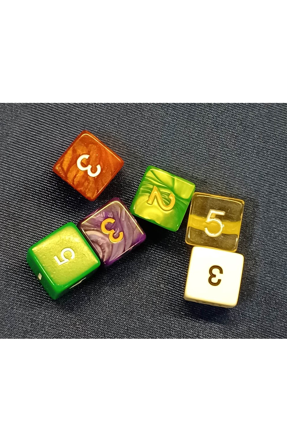 Dice: D6 6-Sided 16Mm Individual Die With Numerals