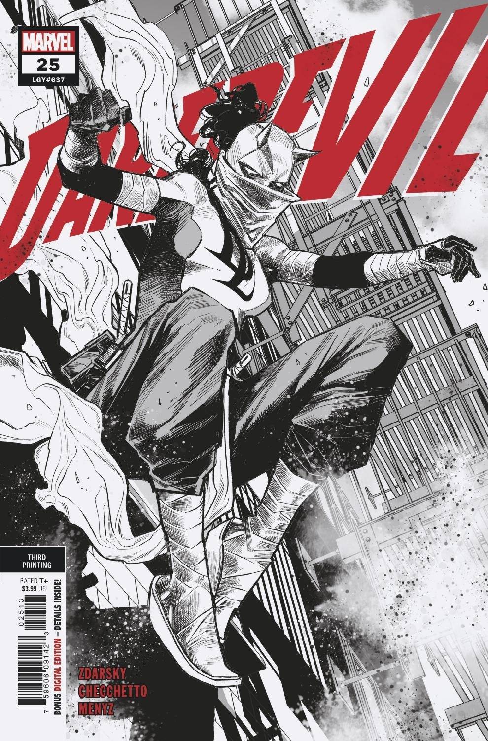 Daredevil #25 3rd Printing Checchetto Variant (2019)