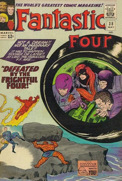 Fantastic Four #38 (1961)- Vg- 3.5