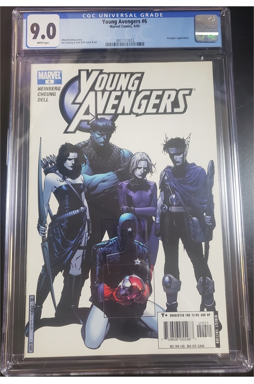 Young Avengers #6 Cgc 9.0