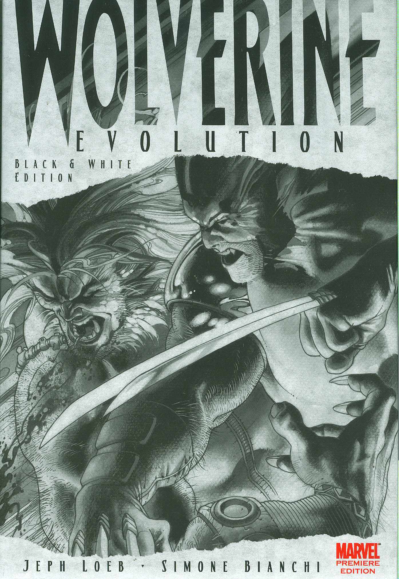 Wolverine Evolution Black White Hardcover
