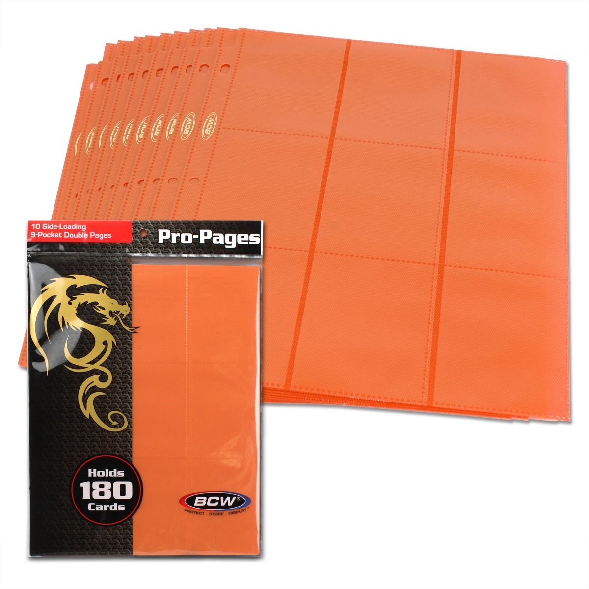 Side Loading 18 Pocket Pro Pages Orange