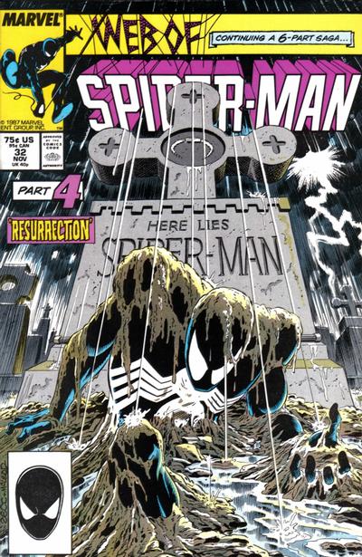 Web of Spider-Man #32 [Direct]-Very Fine (7.5 – 9) Conic Cover Art By Mike Zeck