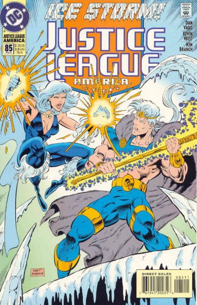 Justice League America #85 (1989)[Direct Sales]-Fine (5.5 – 7)