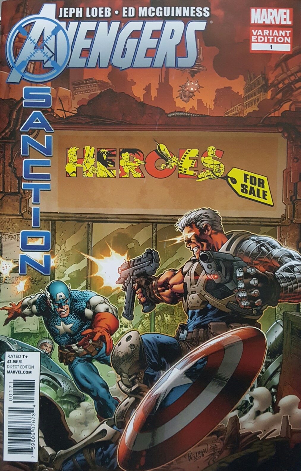Avengers X-Sanction #1 Heroes for Sale Edition