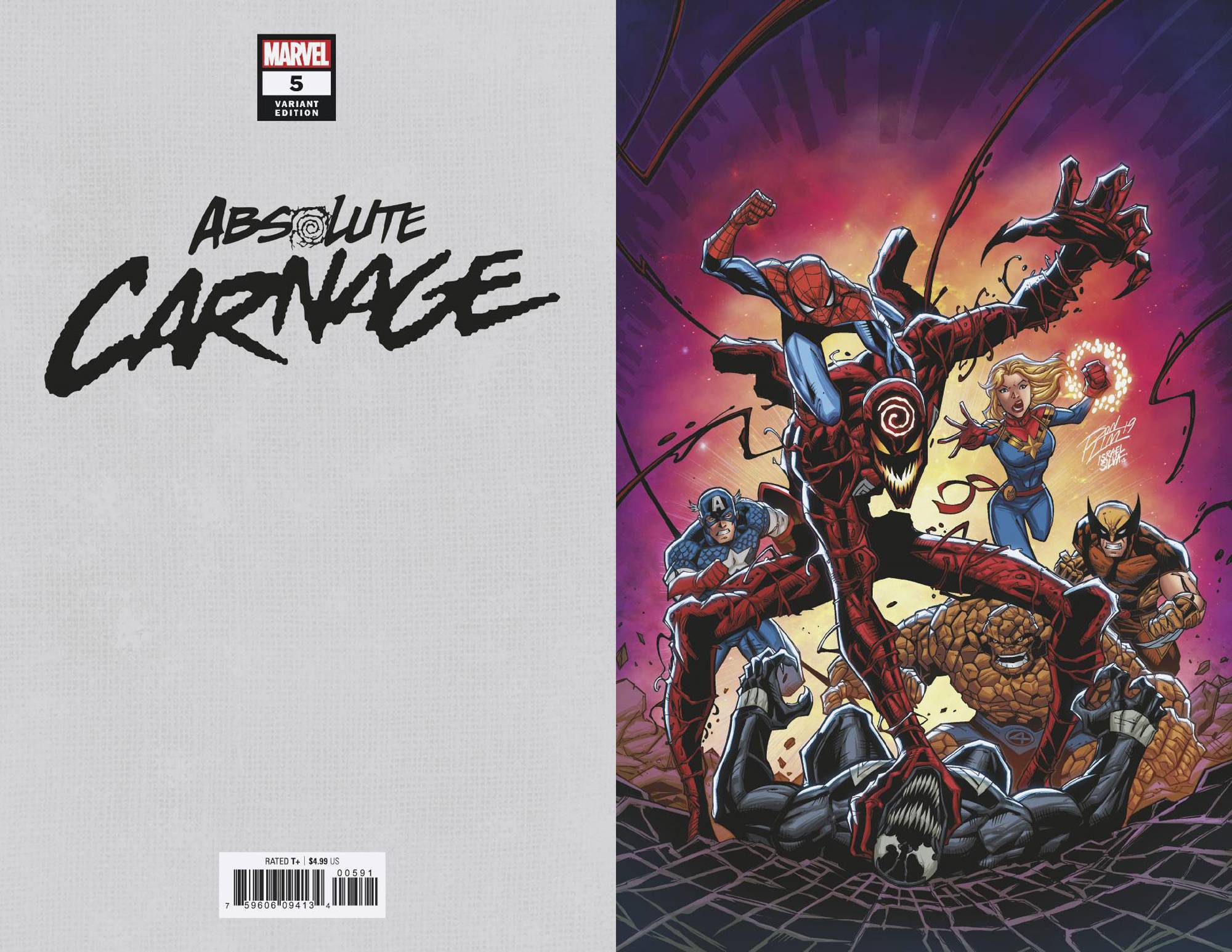 Absolute Carnage #5 1 for 200 Virgin Variant Ron Lim