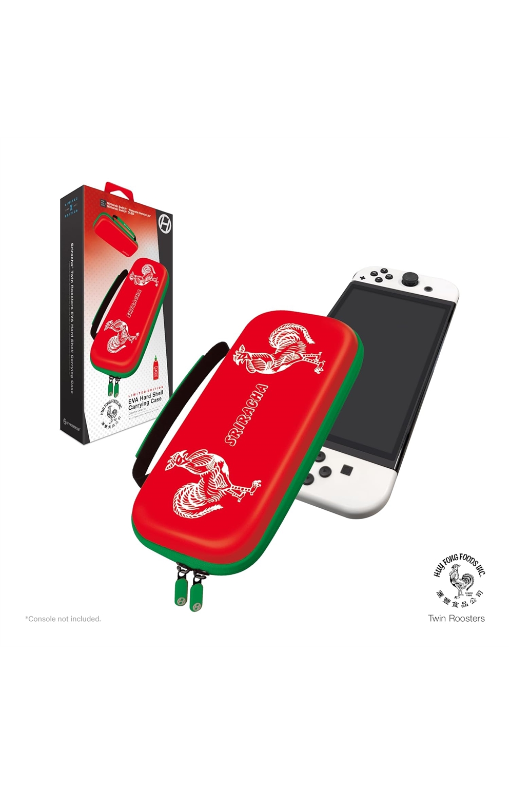 Hyperkin Edition Limited Sriracha Eva Hard Shell Console, Travel Carrying Case