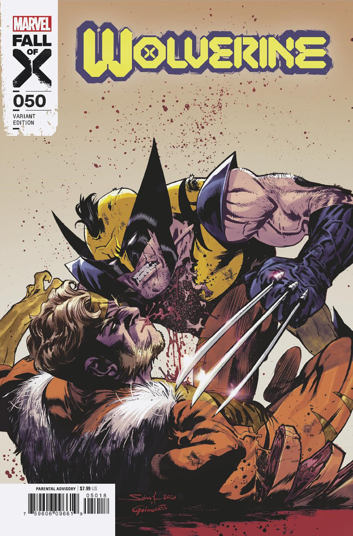 Wolverine #50 1 for 25 Incentive Jonas Scharf Variant