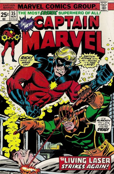 Captain Marvel #35 - Vf/Nm 9.0