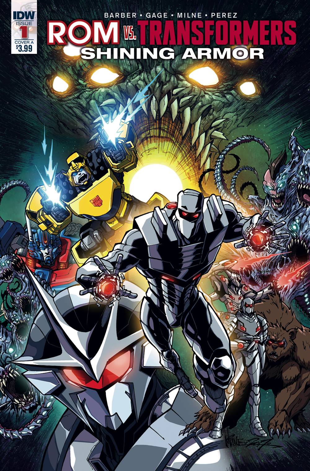 Rom Vs Transformers Shining Armor #1 Cover A Milne