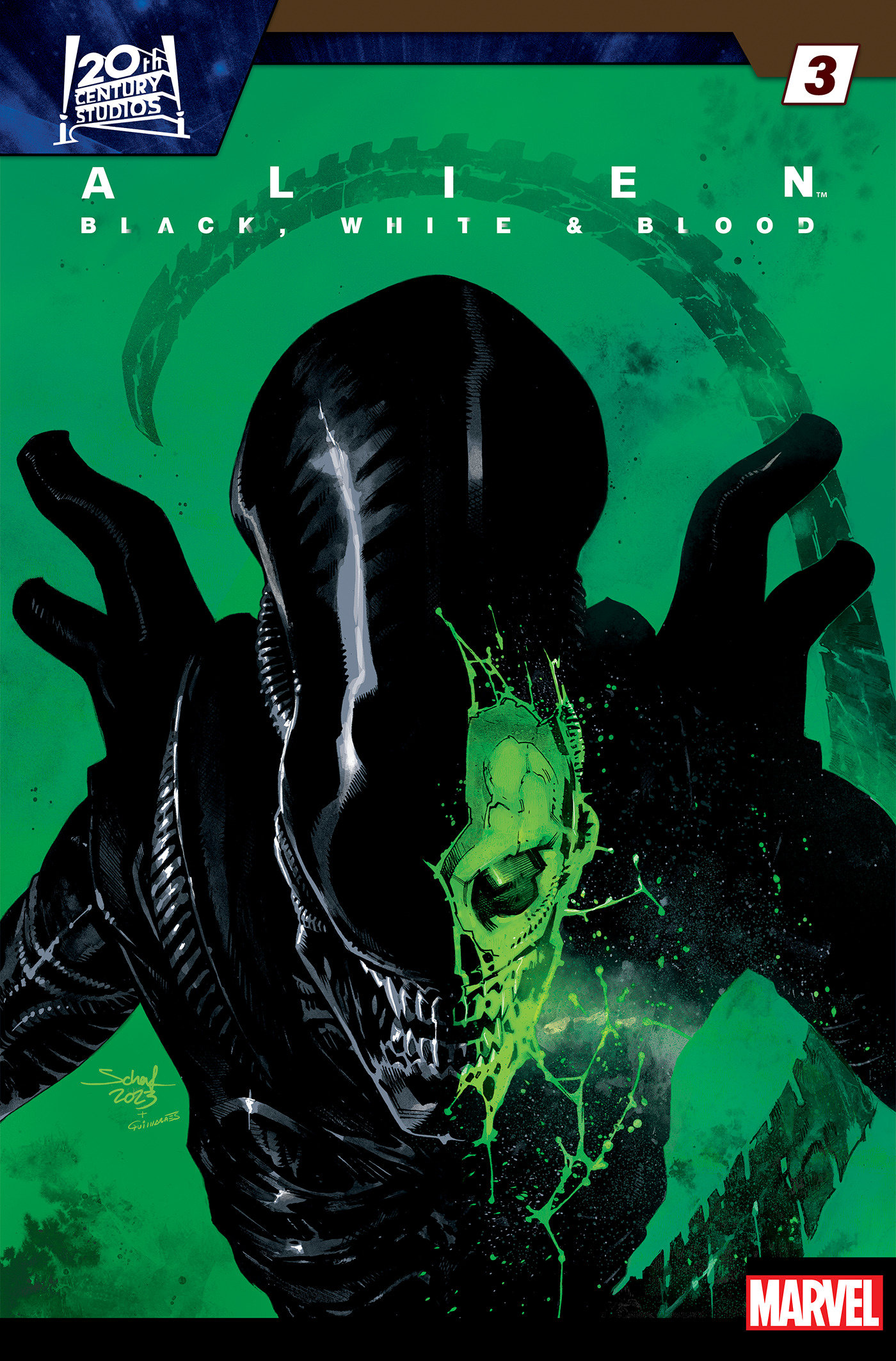 Alien: Black, White & Blood #3 Jonas Scharf Variant 1 for 25 Incentive