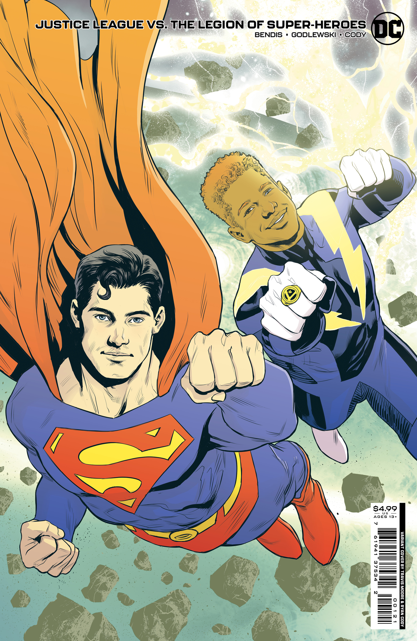 Justice League Vs The Legion of Super-Heroes #1 Cover B Travis Moore Card Stock Variant (Of 6)