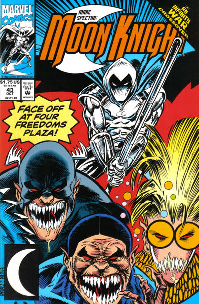 Marc Spector: Moon Knight #43 [Direct](1989)-Fine (5.5 – 7)