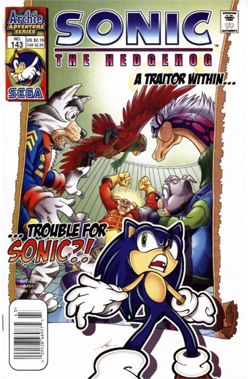 Sonic The Hedgehog #143 [Newsstand]-Very Fine