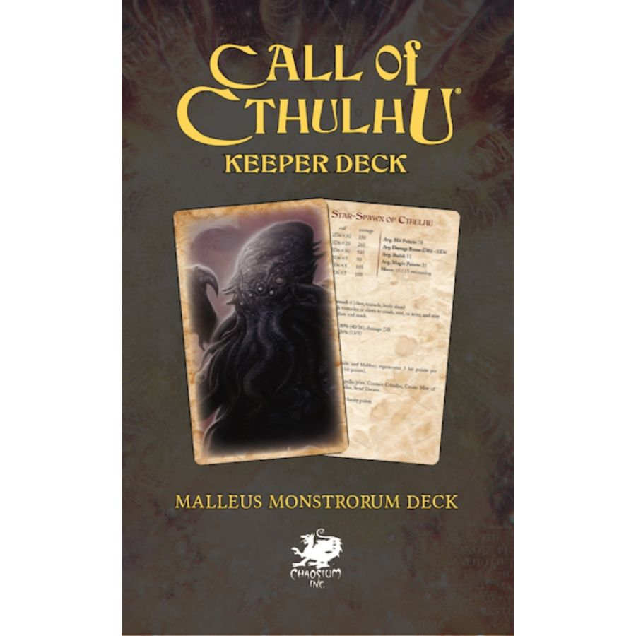 Call of Cthulhu RPG Keeper Deck Malleus Monstrorum Deck