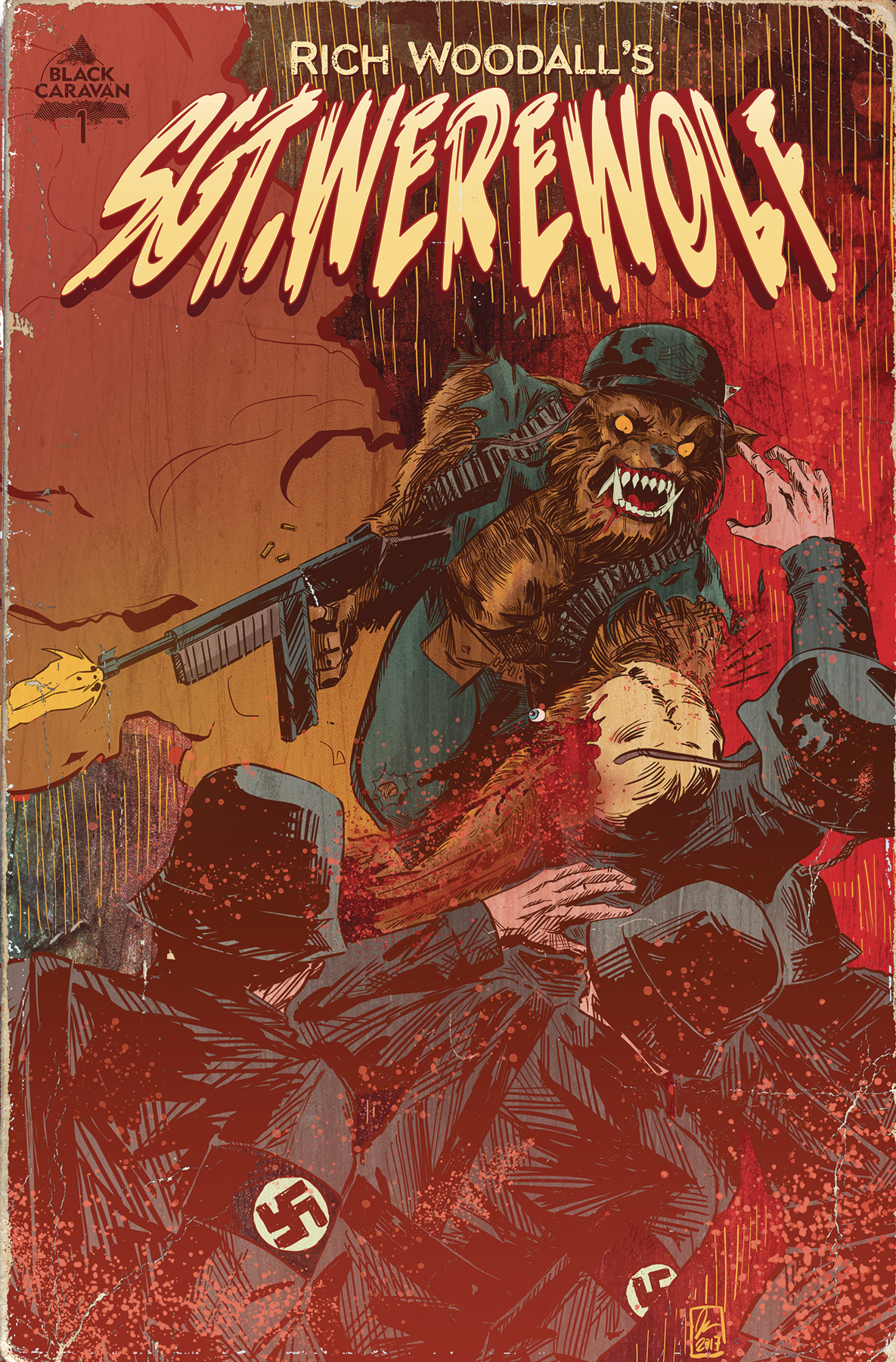 Sgt Werewolf #1 Cover B 1 for 10 Incentive Joseph Schmalke Unlock Variant