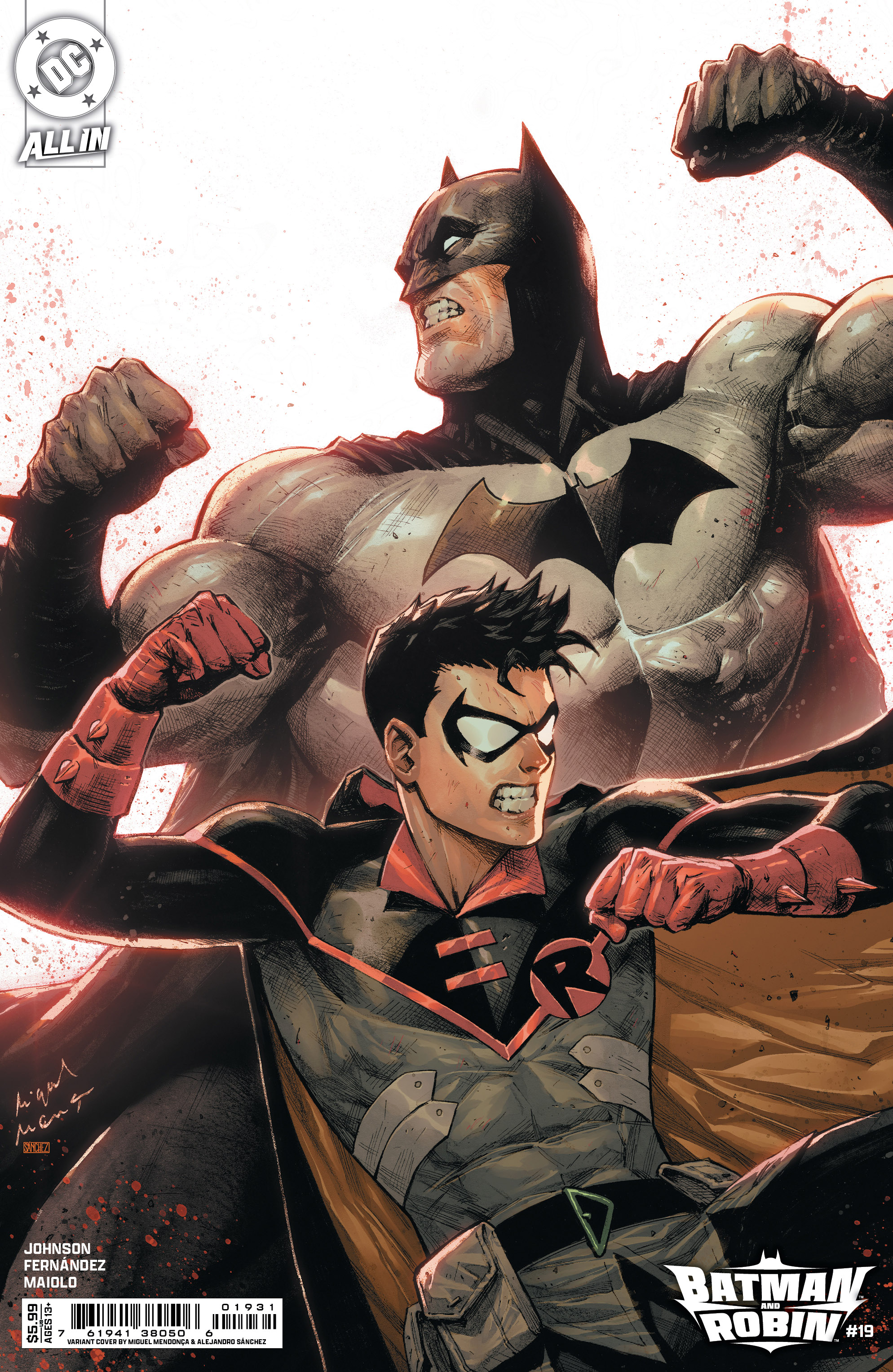 Batman and Robin #19 Cover C Miguel Mendonca Card Stock Variant