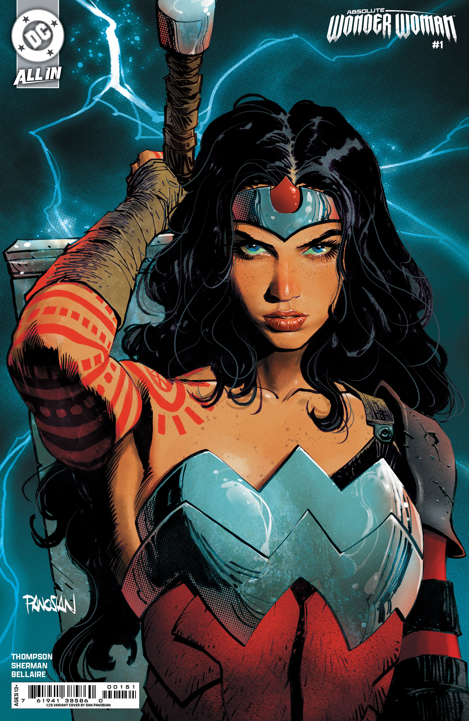 Absolute Wonder Woman #1 Cover F 1 for 25 Incentive Dan Panosian Card Stock Variant