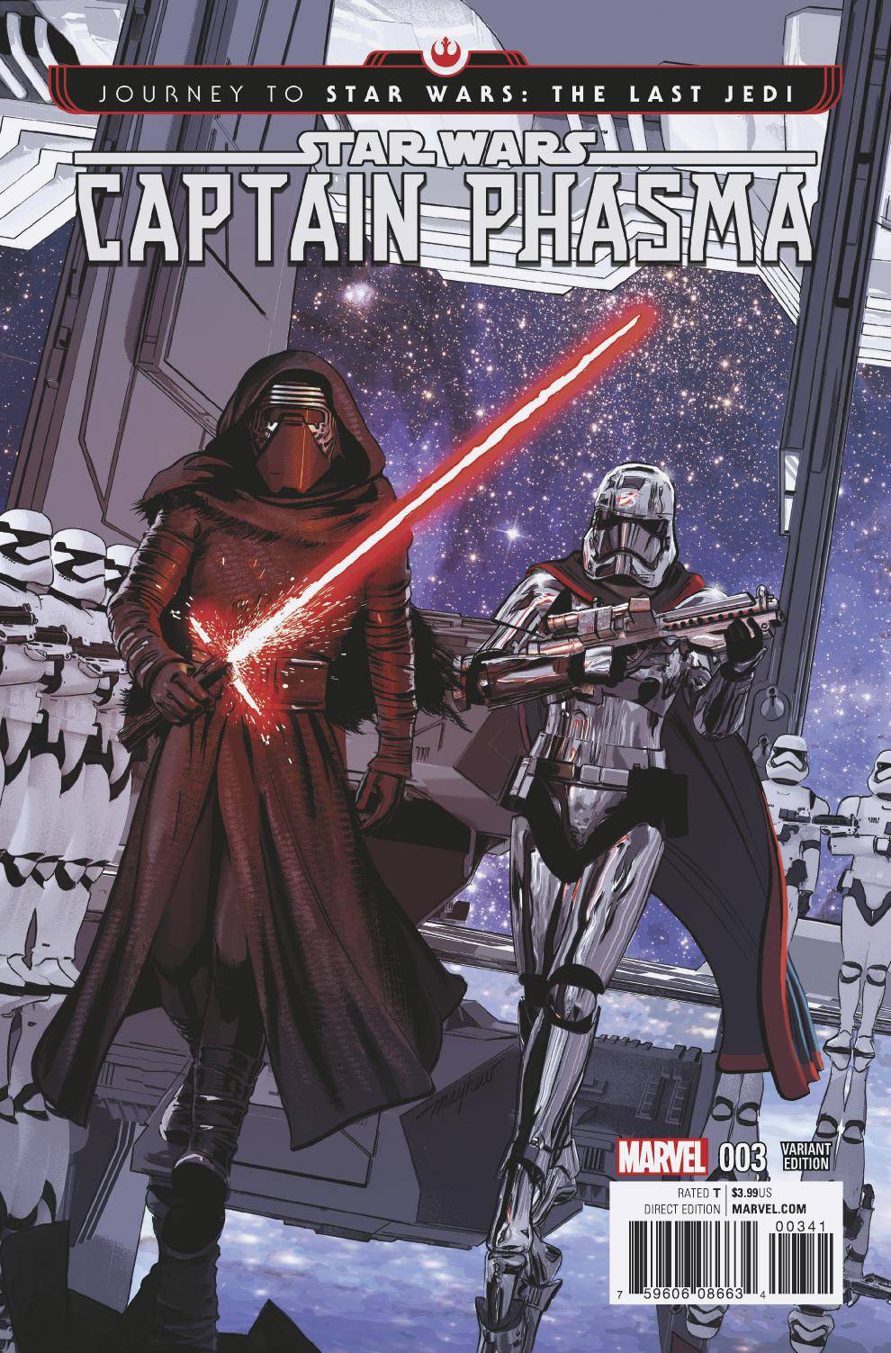 Star Wars Last Jedi Capt Phasma #3 Mayhew Variant (Of 4)