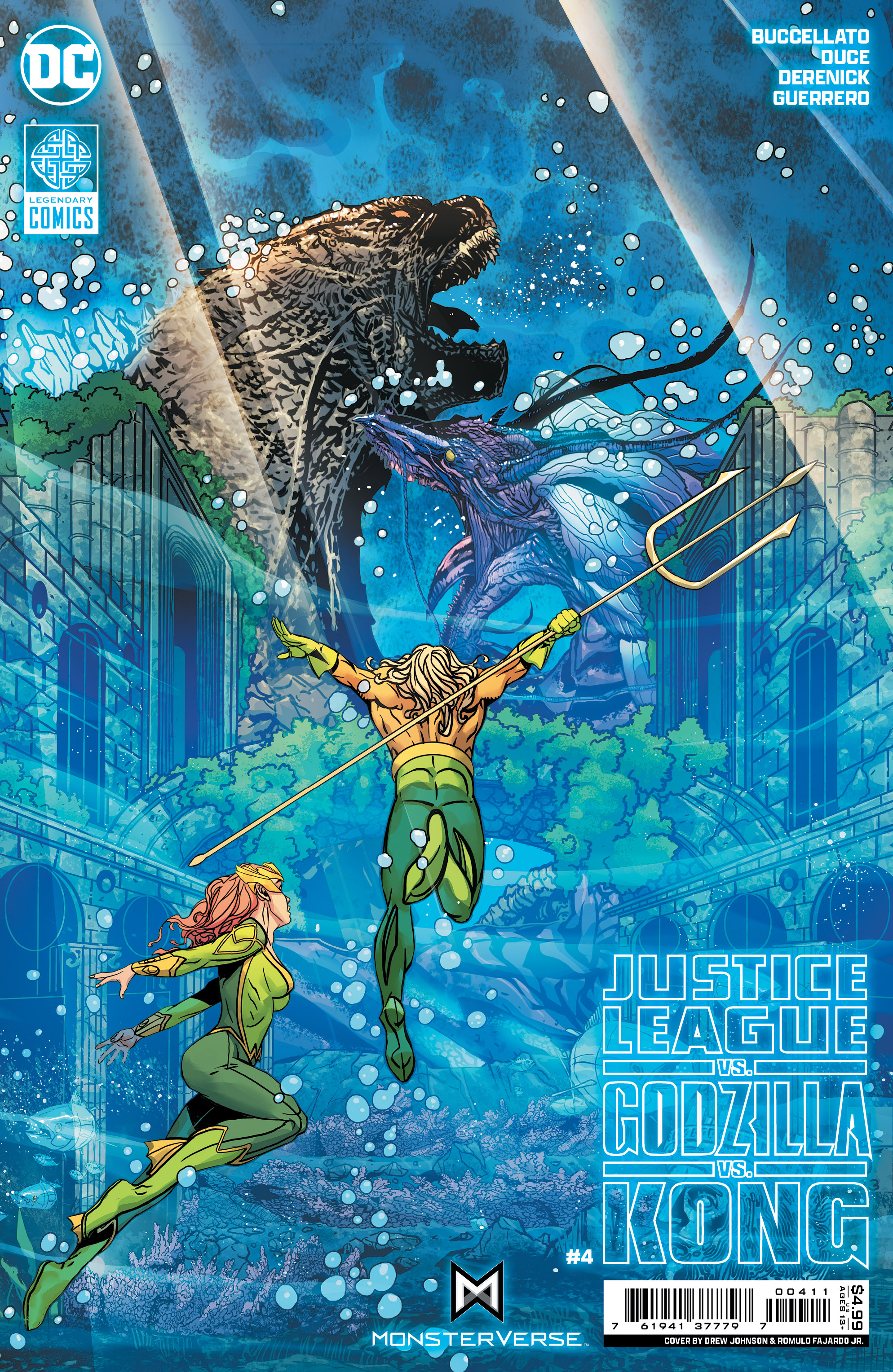 Justice League Vs Godzilla Vs Kong #4 Cover A Drew Johnson (Of 7)