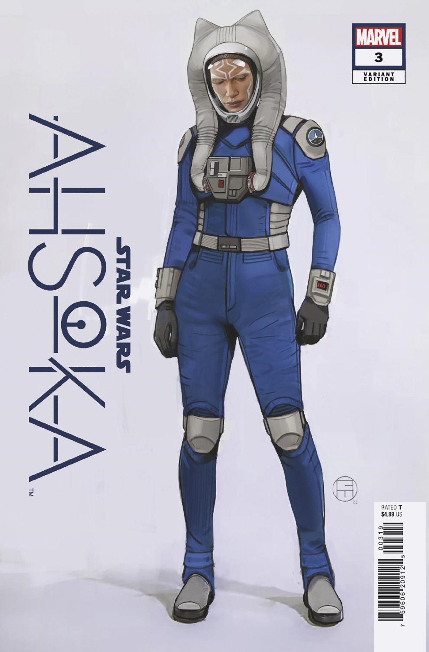 Star Wars: Ahsoka #3 1 for 10 Incentive Concept Art Variant Cover