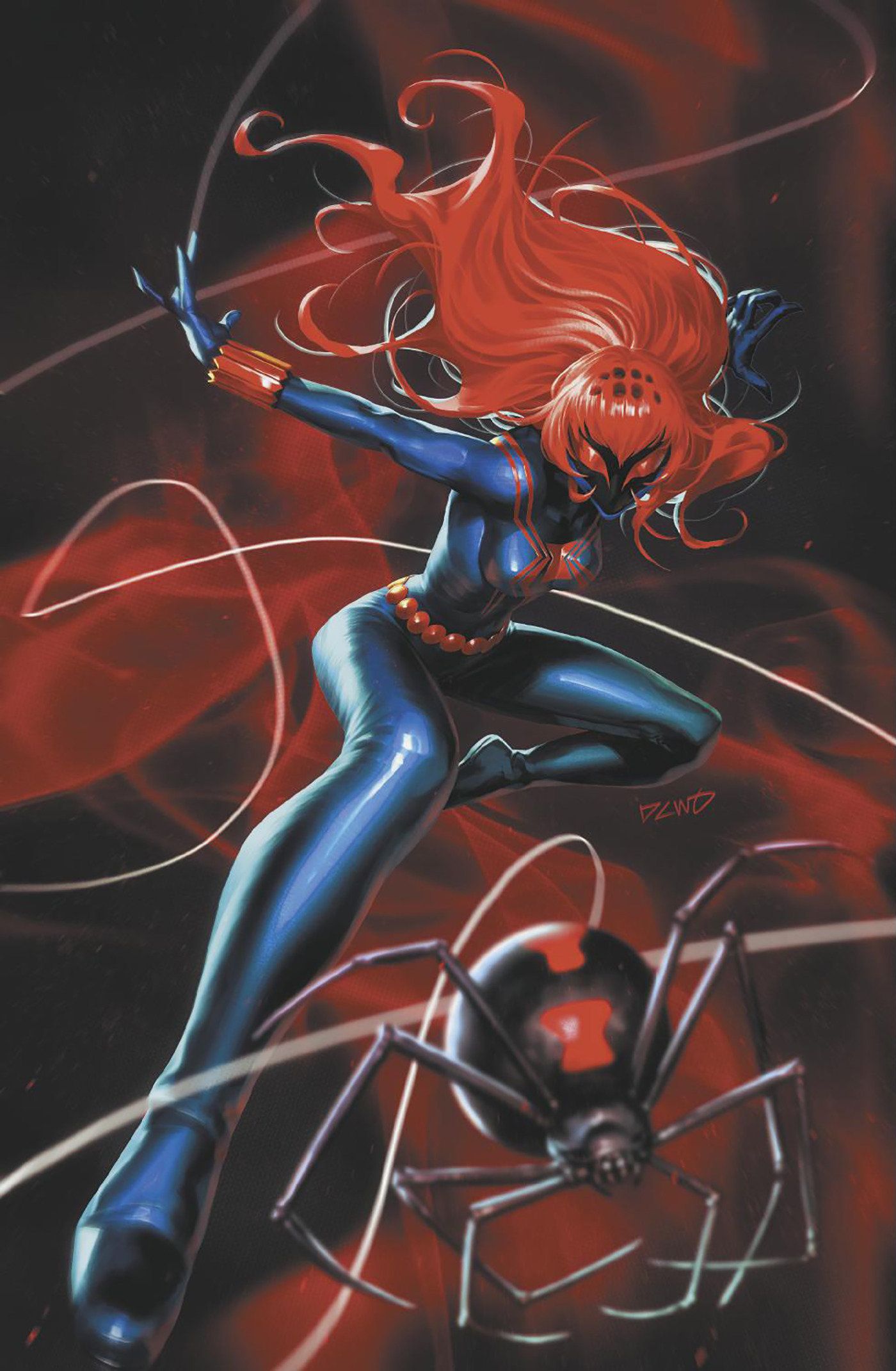 Venom War: Venomous #1 Derrick Chew Black Widow Virgin Variant (Venom War) 1 for 50 Incentive