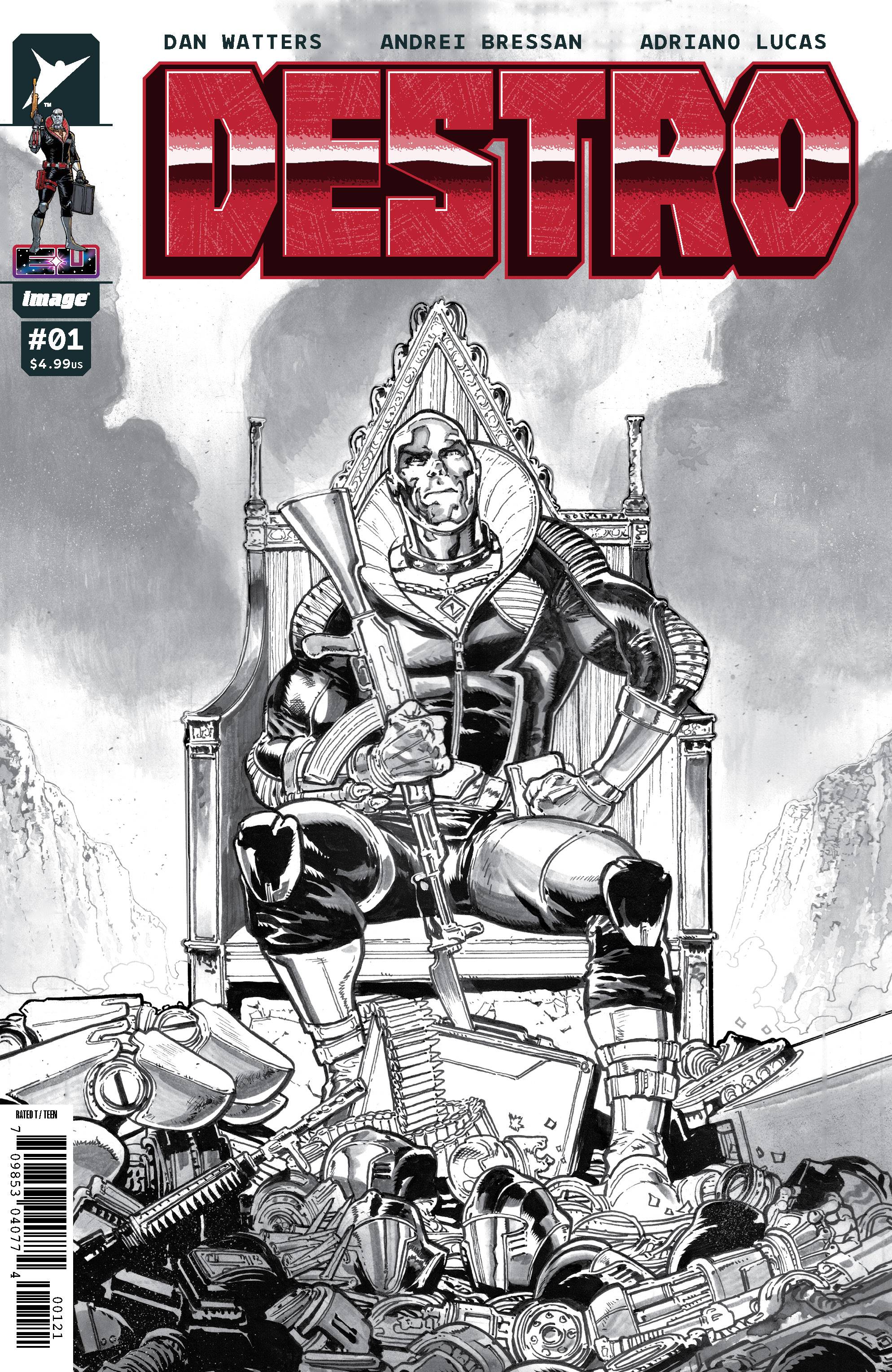 Destro #1 San Diego ComicCon 2024 Px B&W Variant Edition (Of 5)