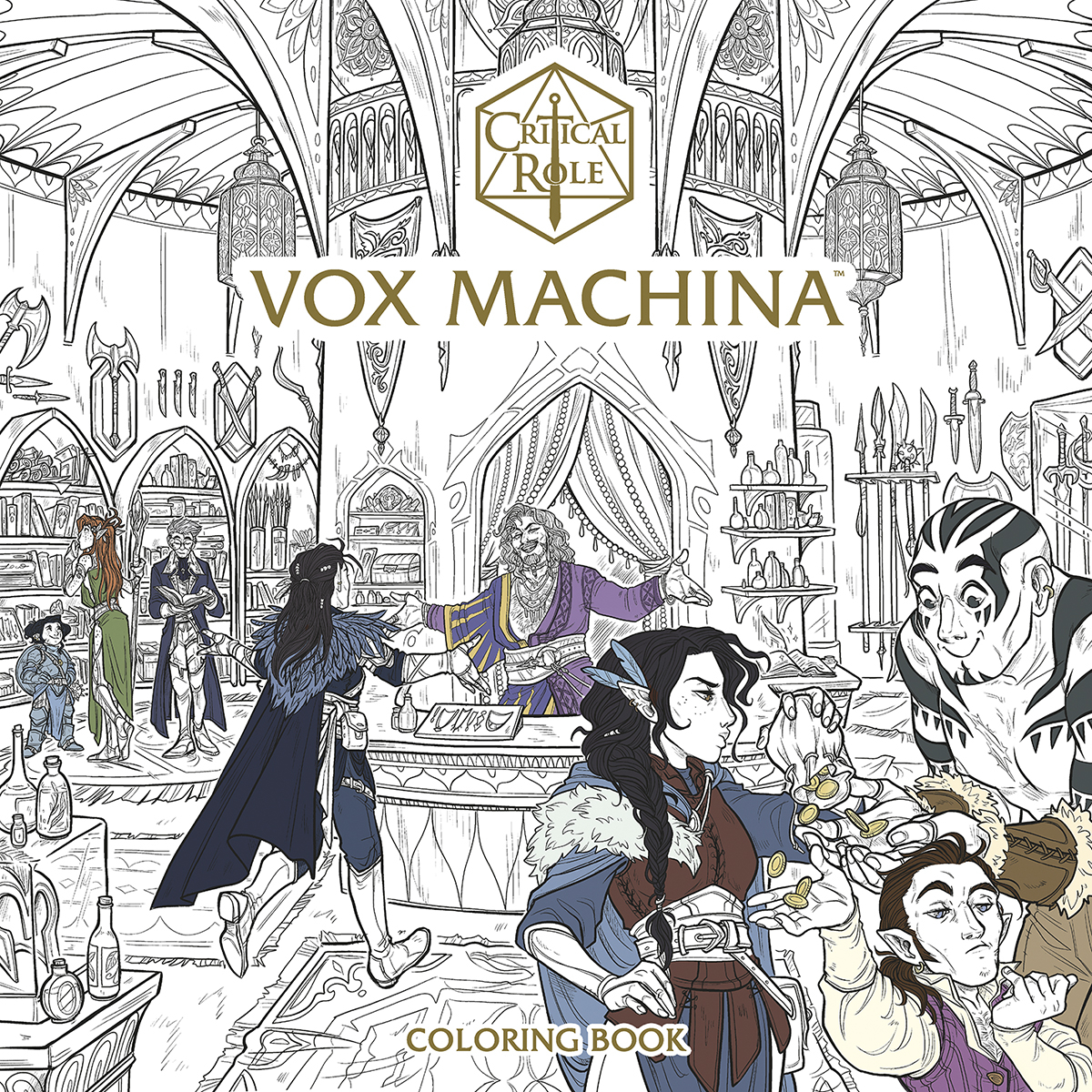 Critical Role Vox Machina Coloring Book Graphic Novel