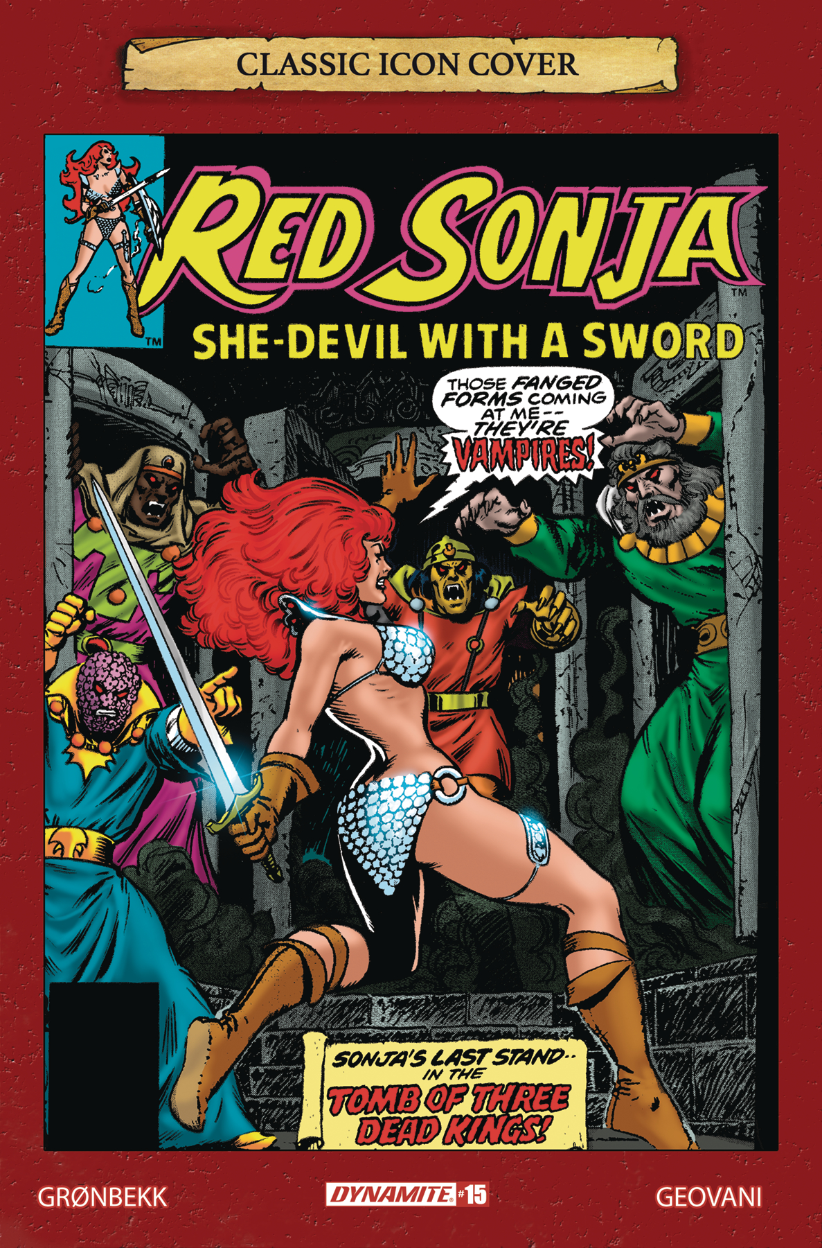 Red Sonja 2023 #15 Cover G 1 for 10 Incentive Brunner Icon